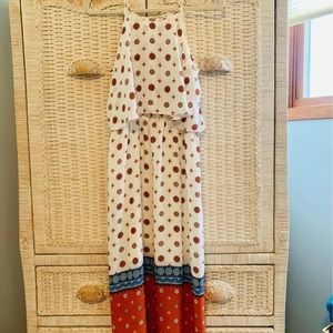 Long boho size small dress